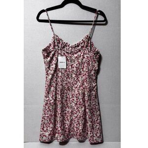 Pink & White Floral Mini Dress